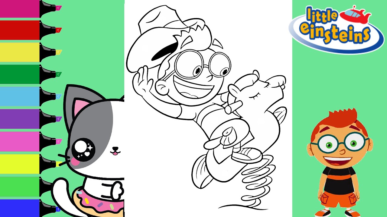 Coloring Little Einsteins Leo and June Coloring Book Pages | Sprinkled Donuts JR