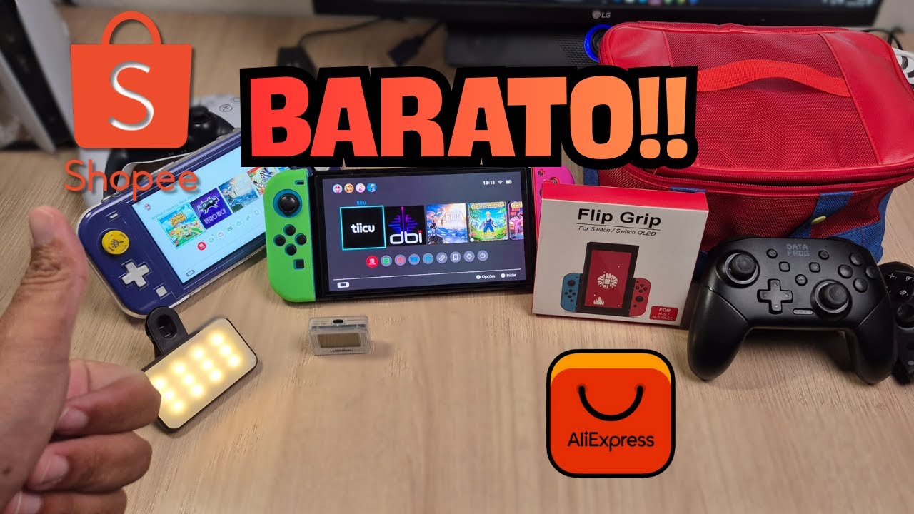Acessórios Baratos da Shopee que salvaram meu Switch OLED