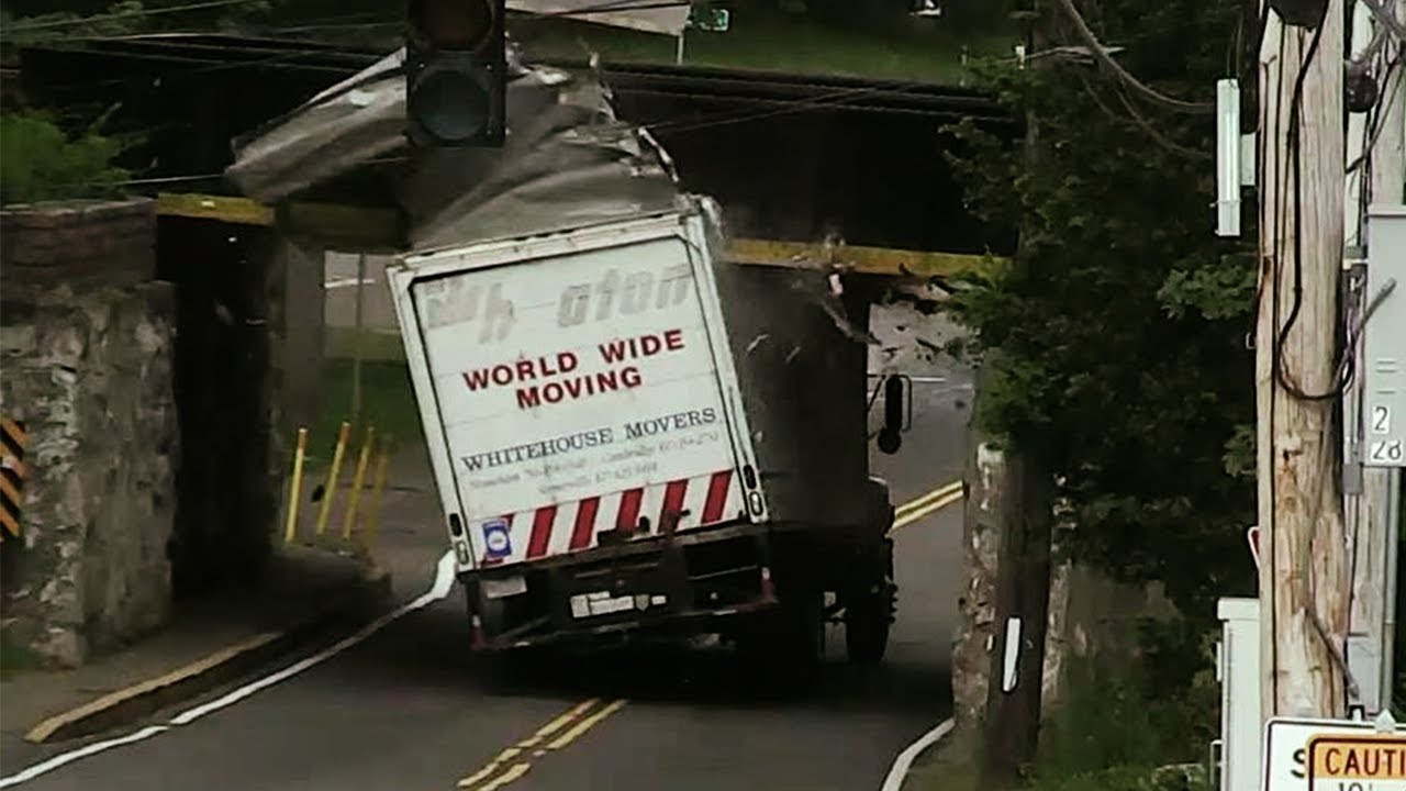 Truck Hitting Bridge Crash Compilation 🤣