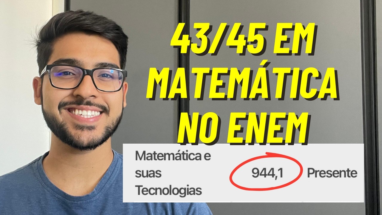 Como eu estudei para quase GABARITAR matemática no Enem?