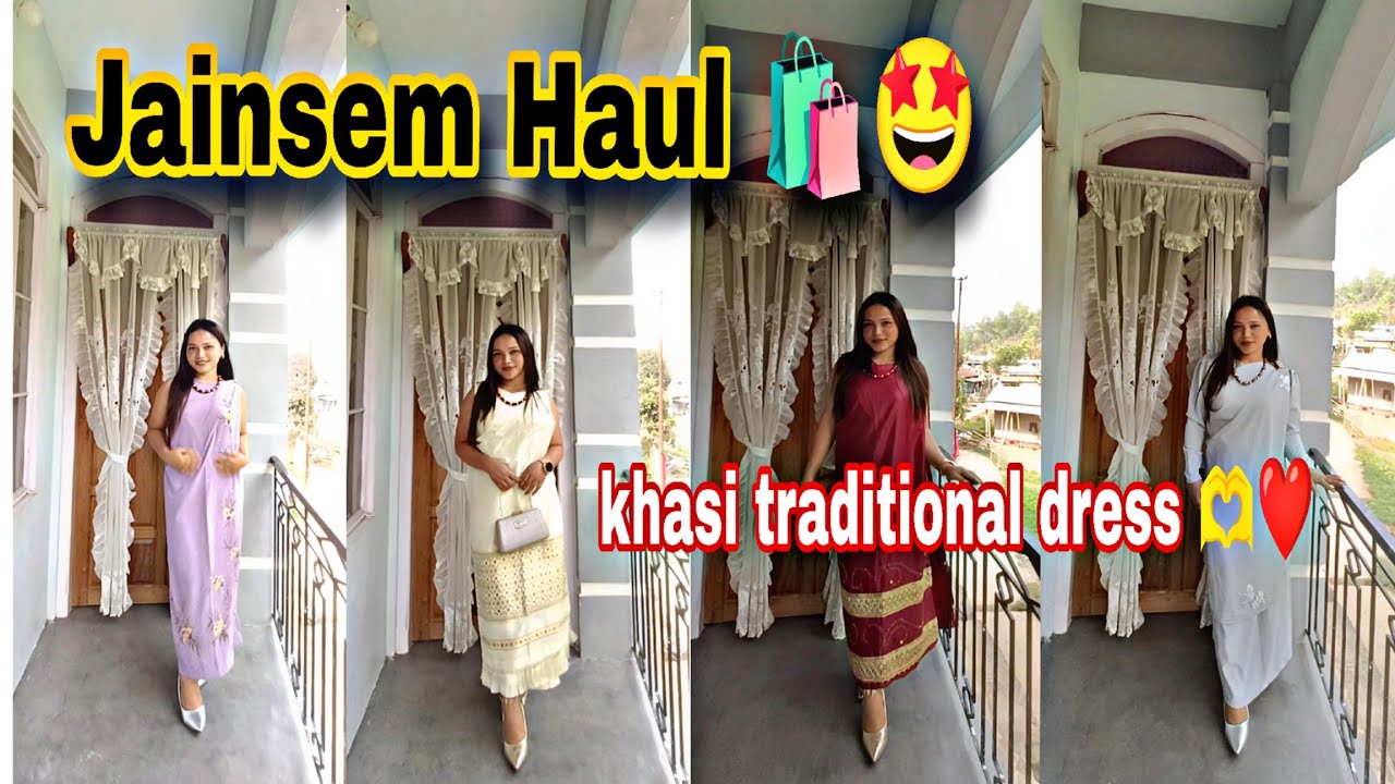 Jainsem Haul🛍️🤩||khasi traditional dress( Meghalaya)✨#traditional #dress #meghalaya #haulvideo