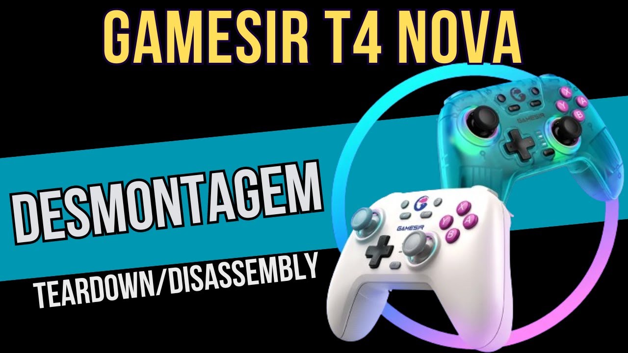 Desmontagem Gamesir T4 Nova (teardown/disassembly)