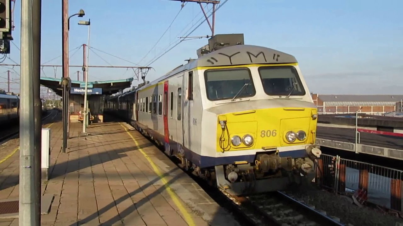 Belgium: Vintage SNCB class AM66/73/75/76 EMUs at Antwerp, Mechelen and Brussels