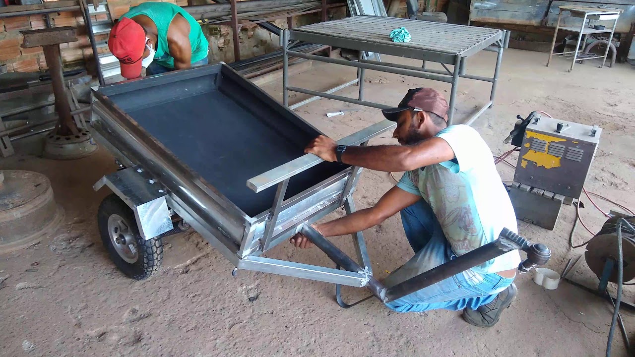 #Reboque do serralheiro fazer pequenas entregas.