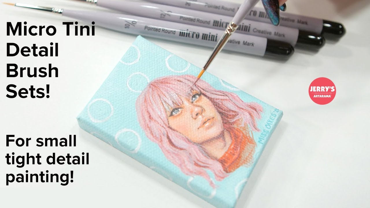 Great brushes for detail painting - The Micro Tini Detail Brush Sets by Creative Mark