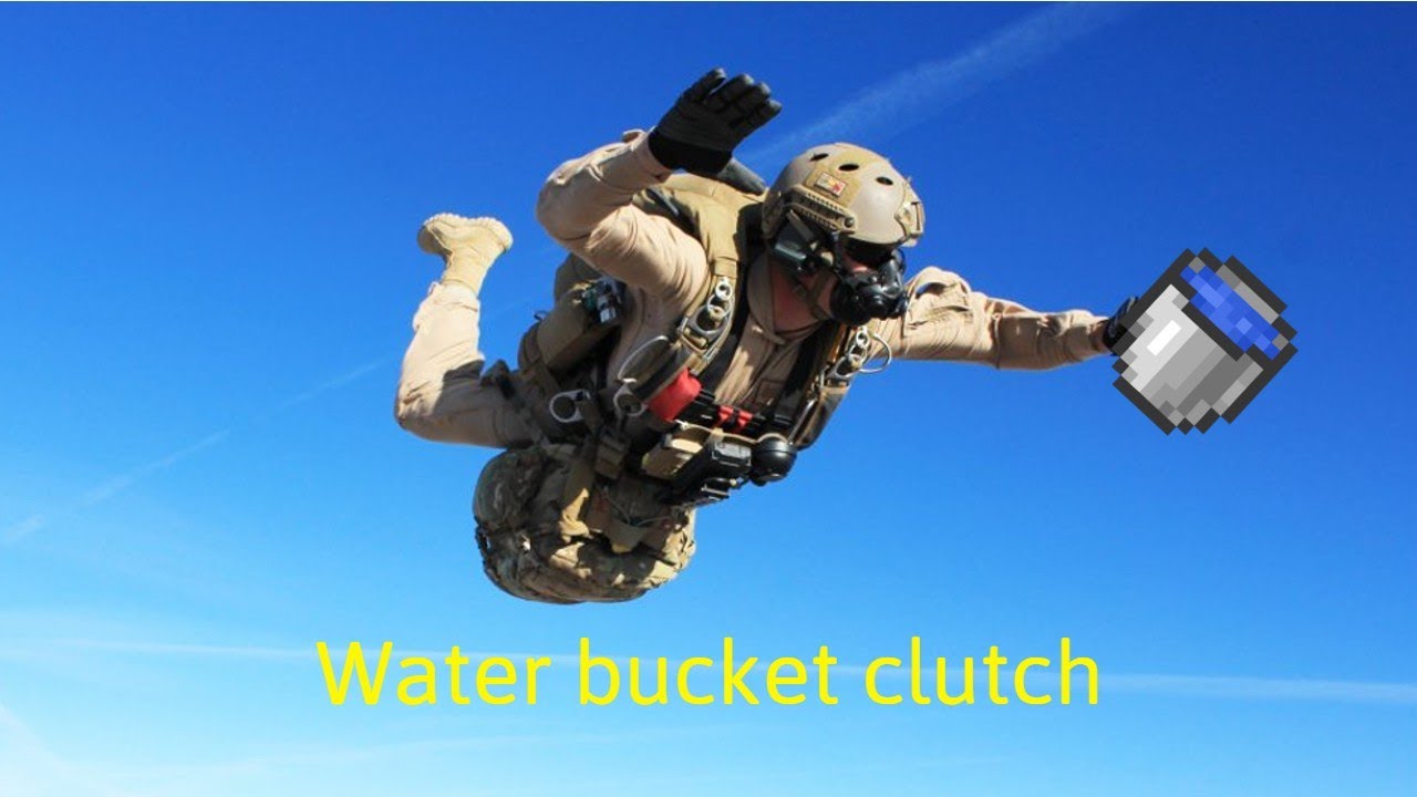 Minecraft water bucket clutch! (Rainbow six siege)