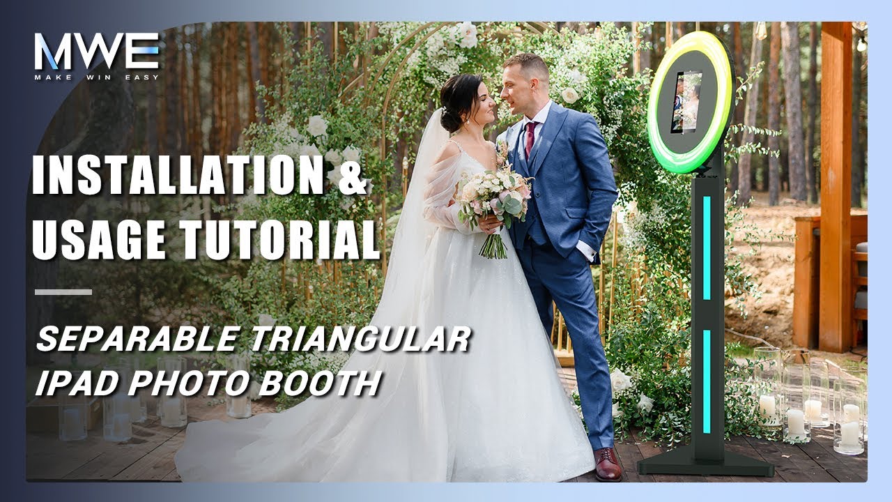 MWE Separable Triangular Ipad Photo Booth Installation and Usage Tutorial