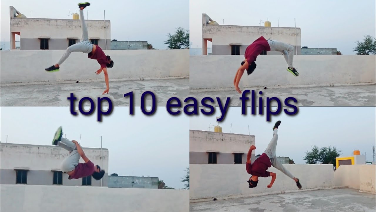 top 10 easy flips | every one can do it | || Martial Daval ||