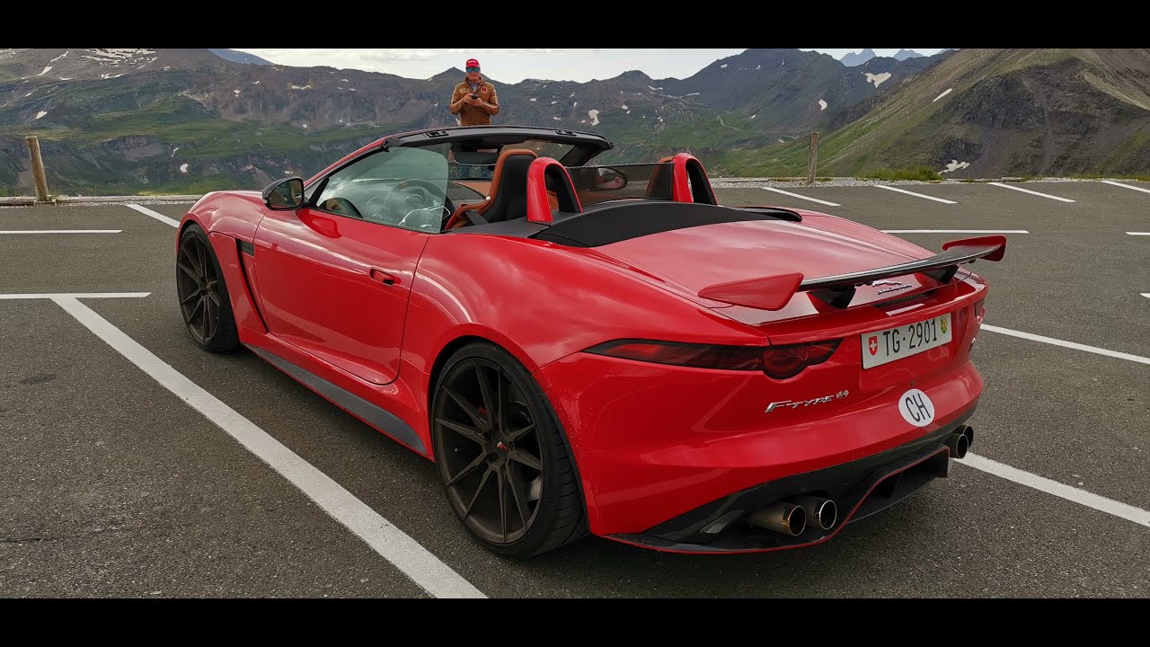 Driving the Grossglockner Hochalpenstrasse in Austria with my Jaguar f-type SVR.