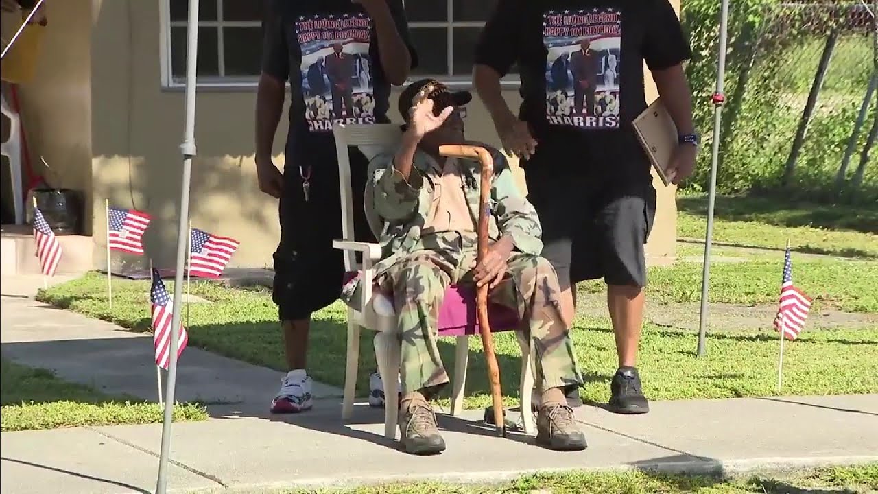 South Florida veteran celebrates a milestone birthday with a parade