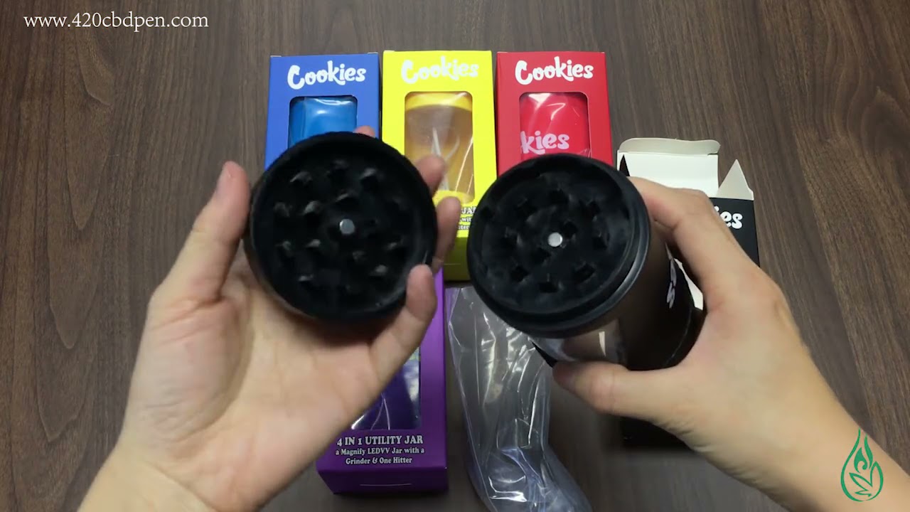cookies magnify led jar with grinder