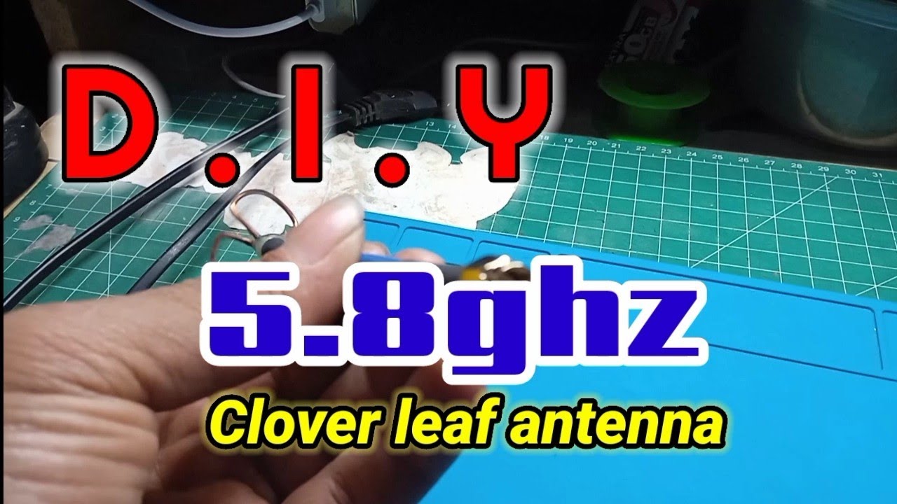 D.I.Y clover antenna 5.8ghz #cloverleafantenna #diy #caramembuat #fpvdrone #buatsendiri
