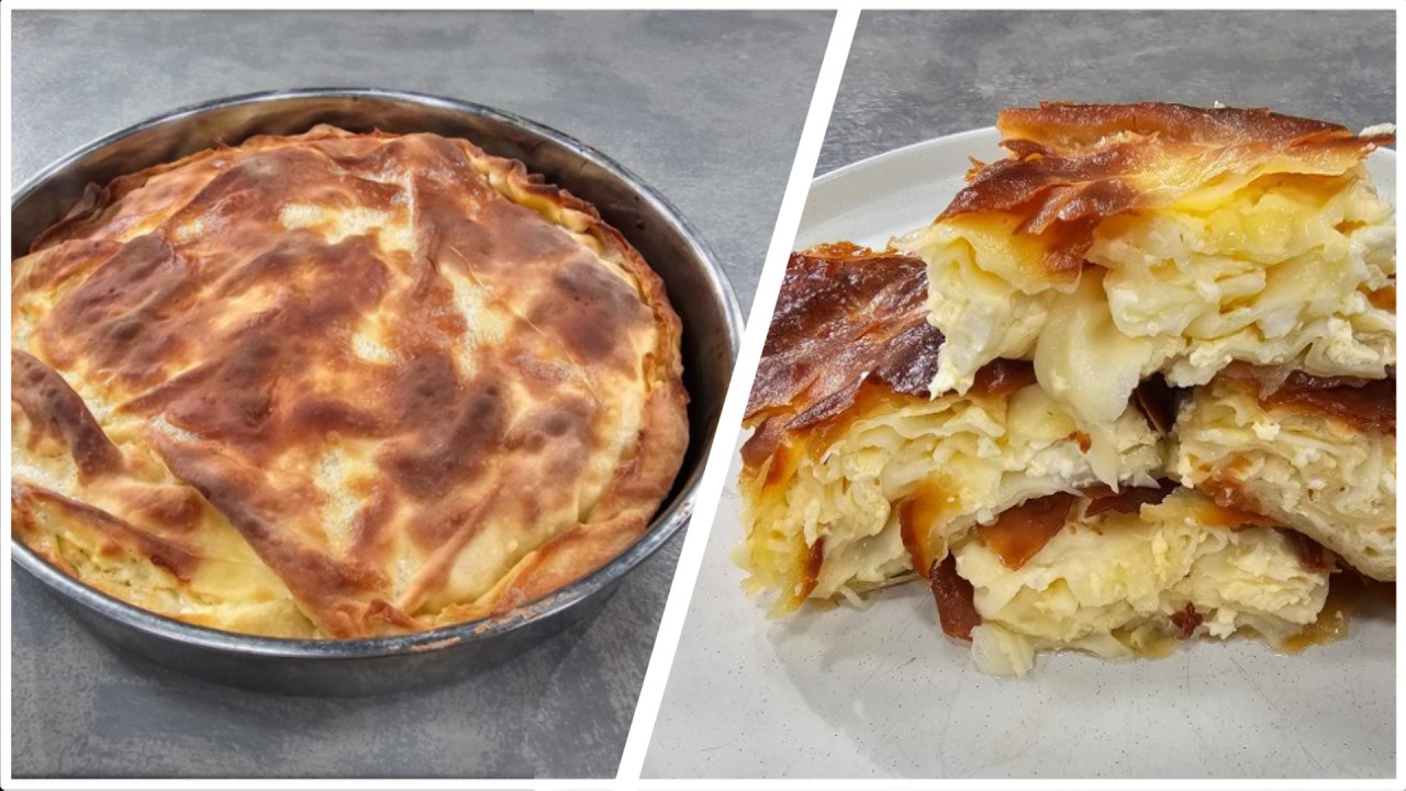Rreze Dielli - Byrek me peta të ziera me djathë, vezë dhe kos nga zonja Albana