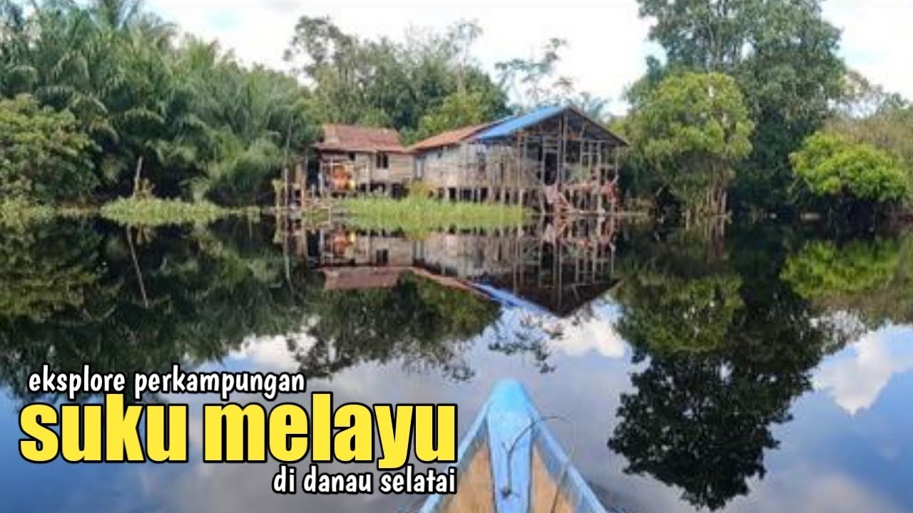Rumah suku Melayu Kalimantan diatas air