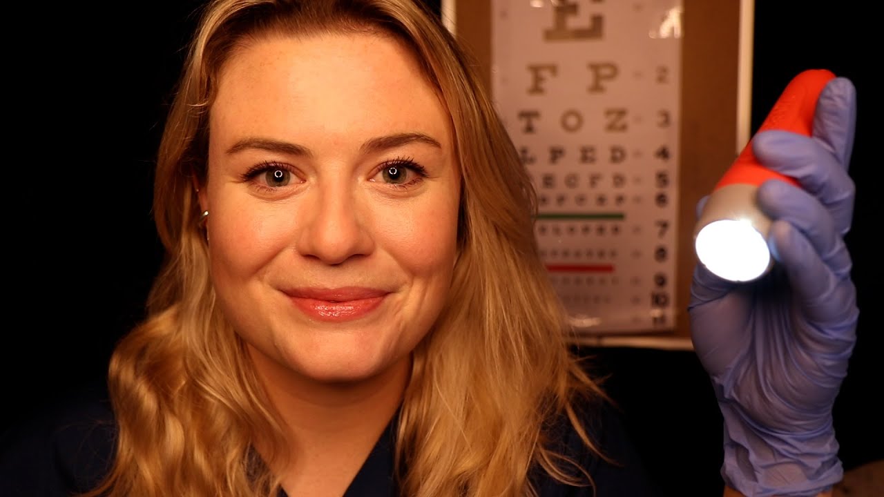 ASMR | POV: Calming cranial nerve exam 👩🏼‍⚕️ (soft spoken medical exam for anxiety and sleep)
