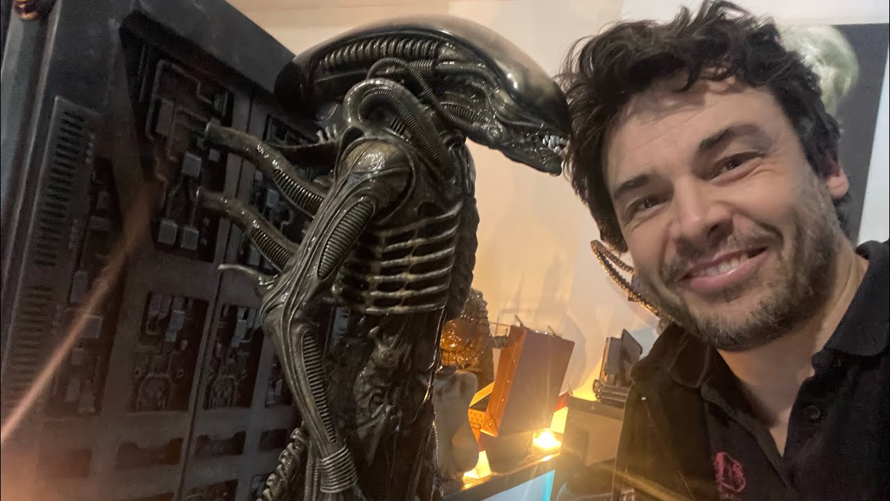 Live Unboxing Alien Big Chap Museum Art, Prime 1, scale 1:3, wall