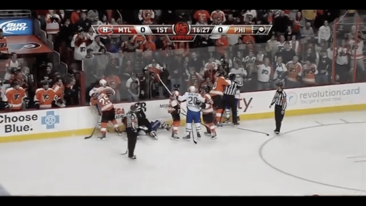 Canadiens - Flyers rough stuff 1/25/11