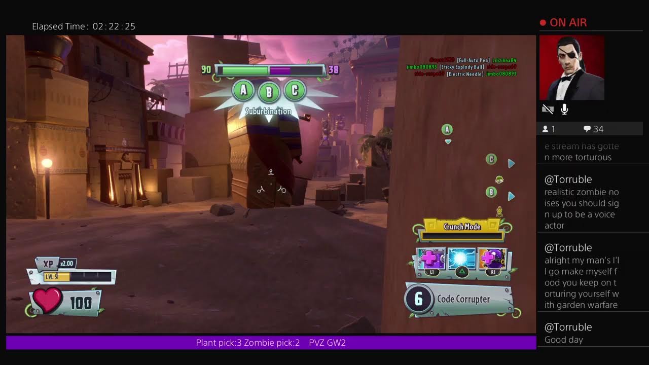PVZ GW2 streaming to max rank plus 1v1