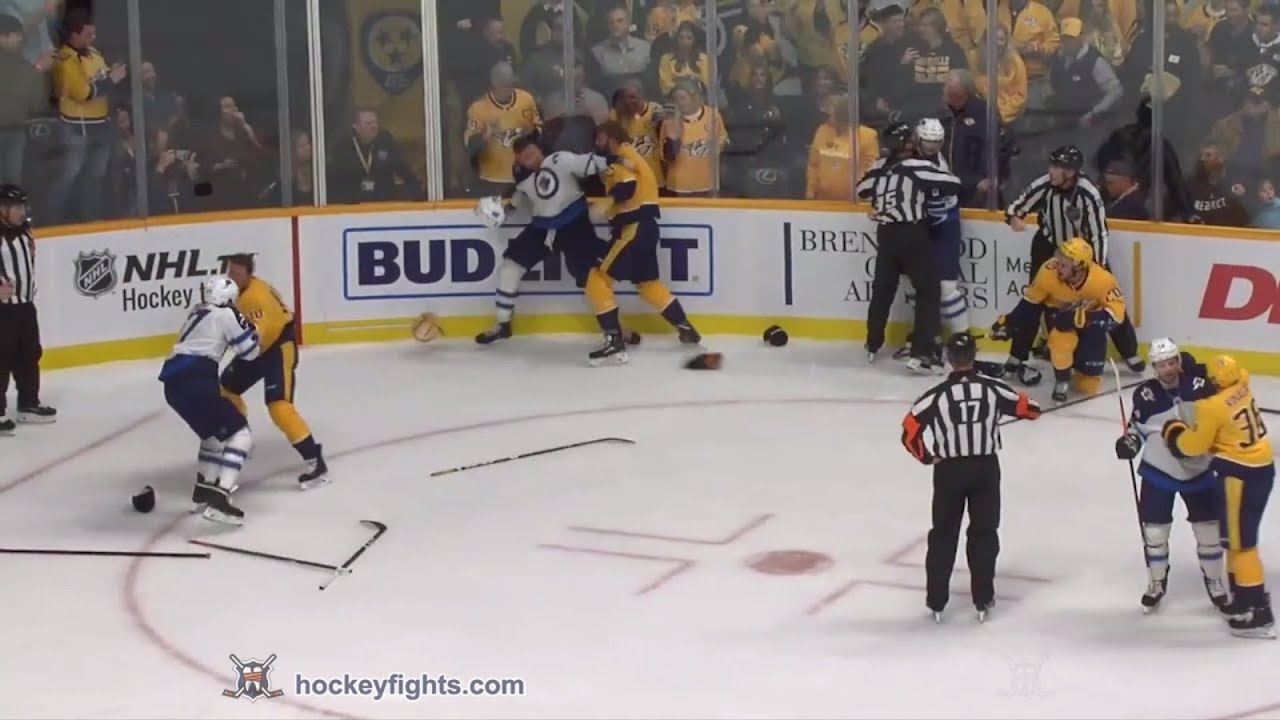 Nikolaj Ehlers vs Colton Sissons & Blake Wheeler vs Mattias Ekholm Oct 11, 2018
