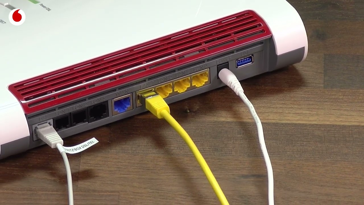 AVM FRITZ!Box 7590   Verkabelung mit Splitter und NTBA