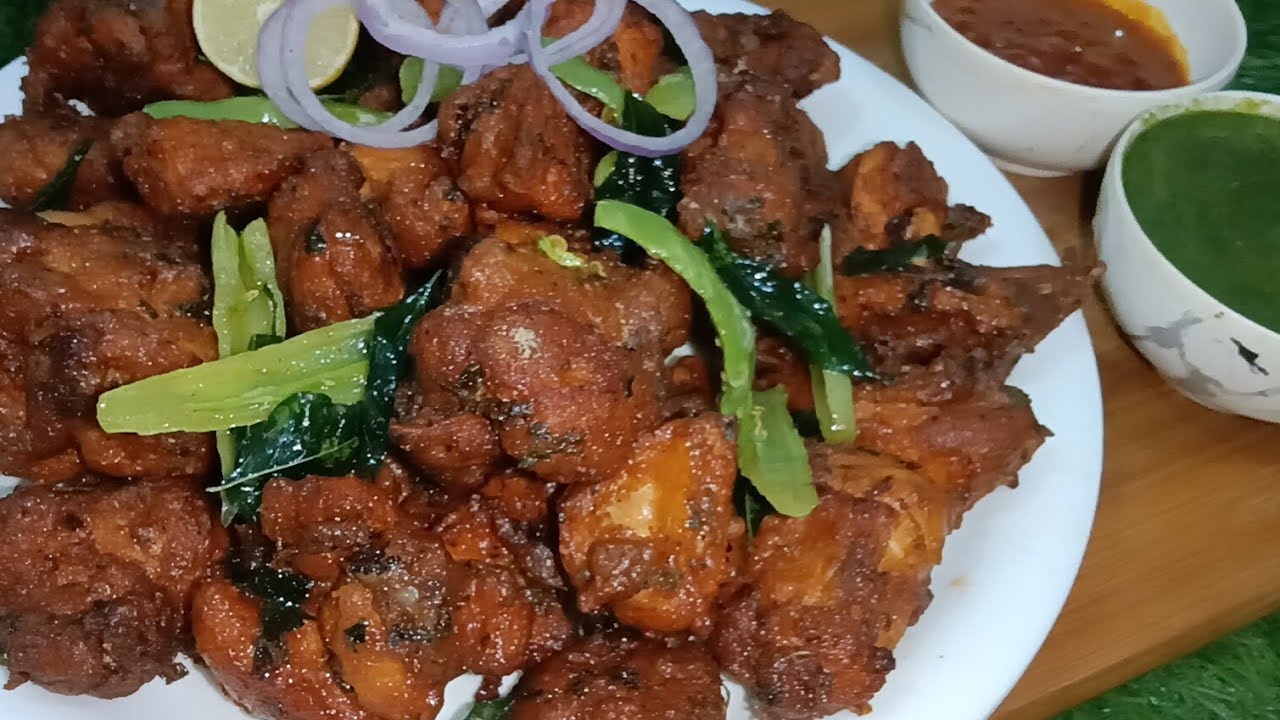 Crispy Chicken Pakora Street Style Recipe .Chicken fry/ Chicken Pakora