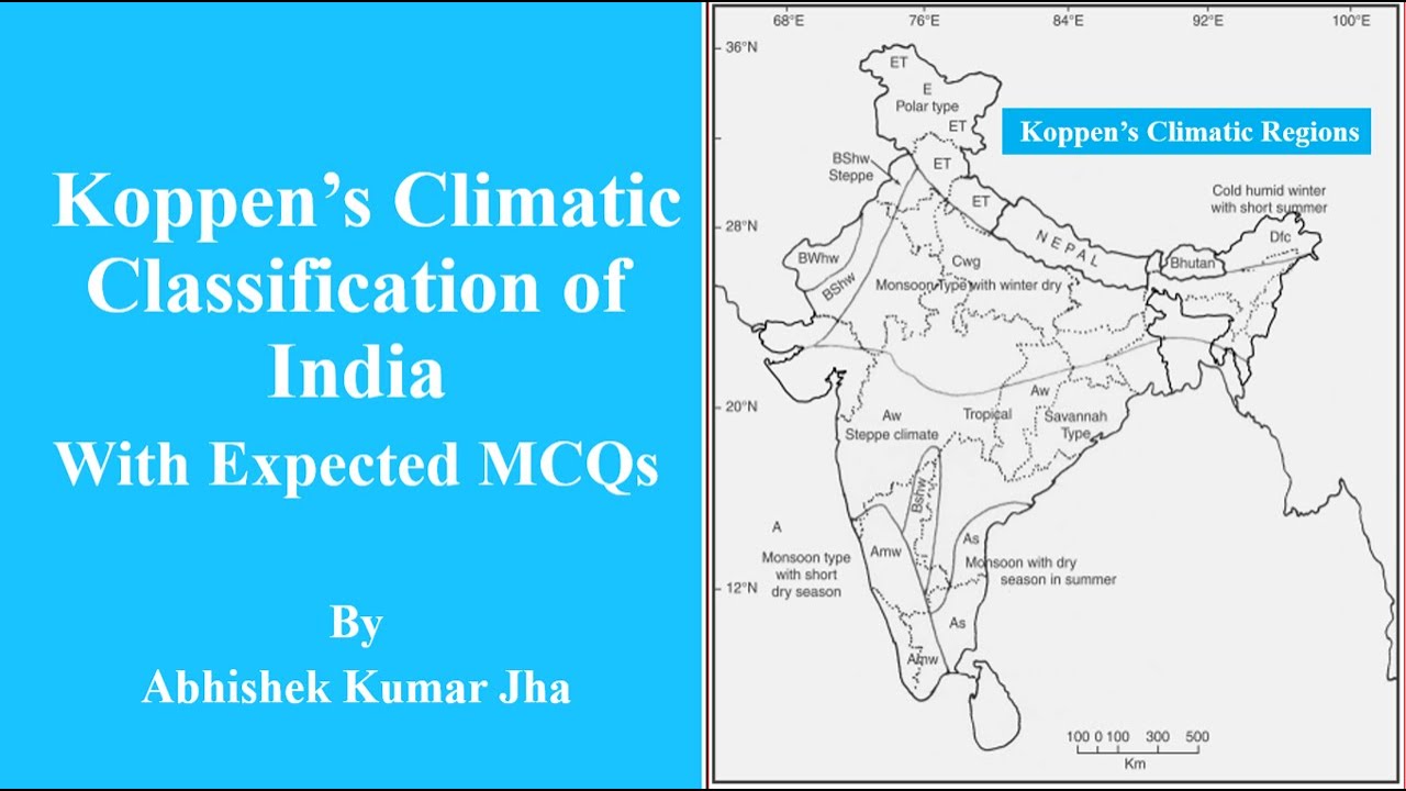 Koppen’s Climatic Classification of India with Expected MCQs | By Abhishek Kumar Jha