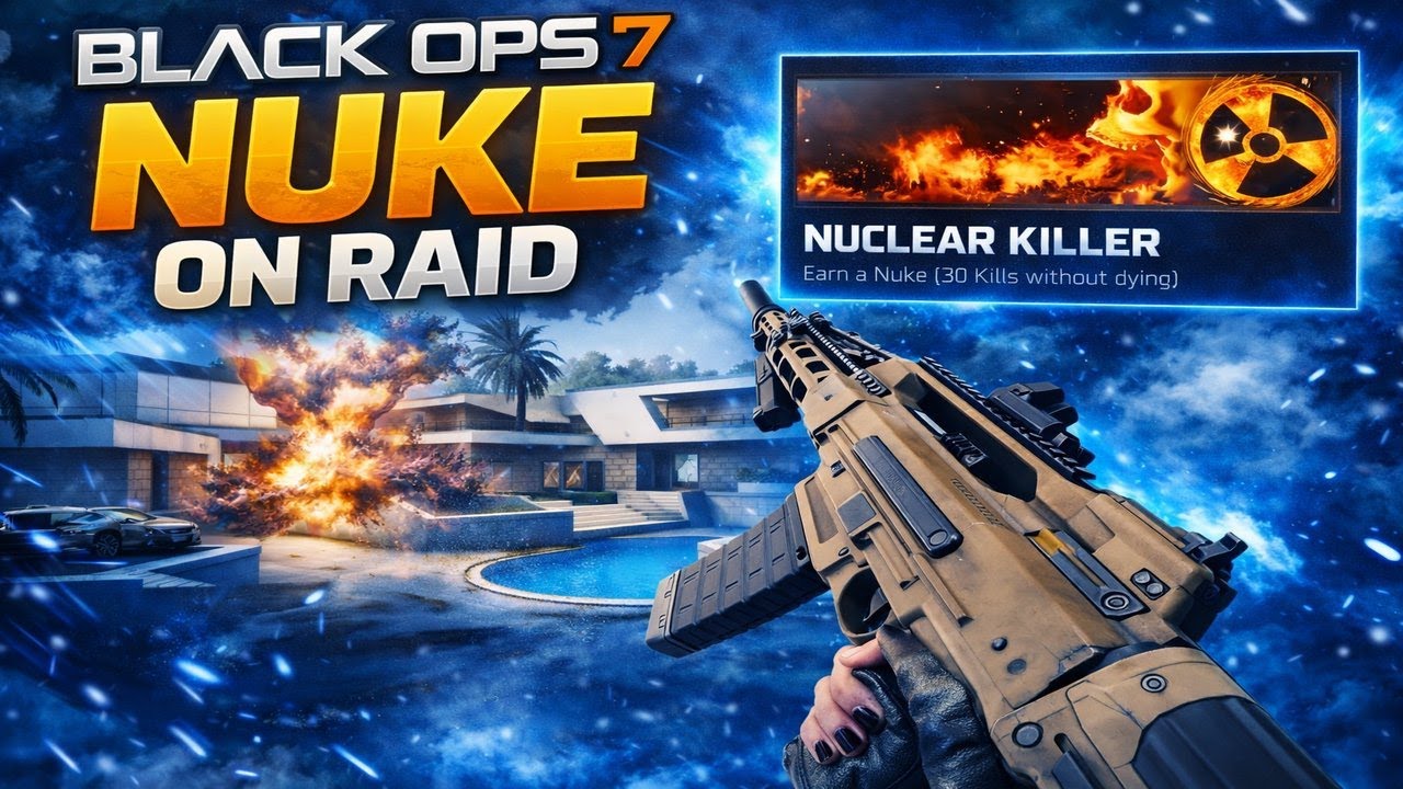 BO7 Nuclear on Raid w/M8A1 (One bursting No Hands) 4K UHD