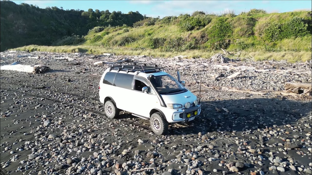 Van at the beach West Coast!