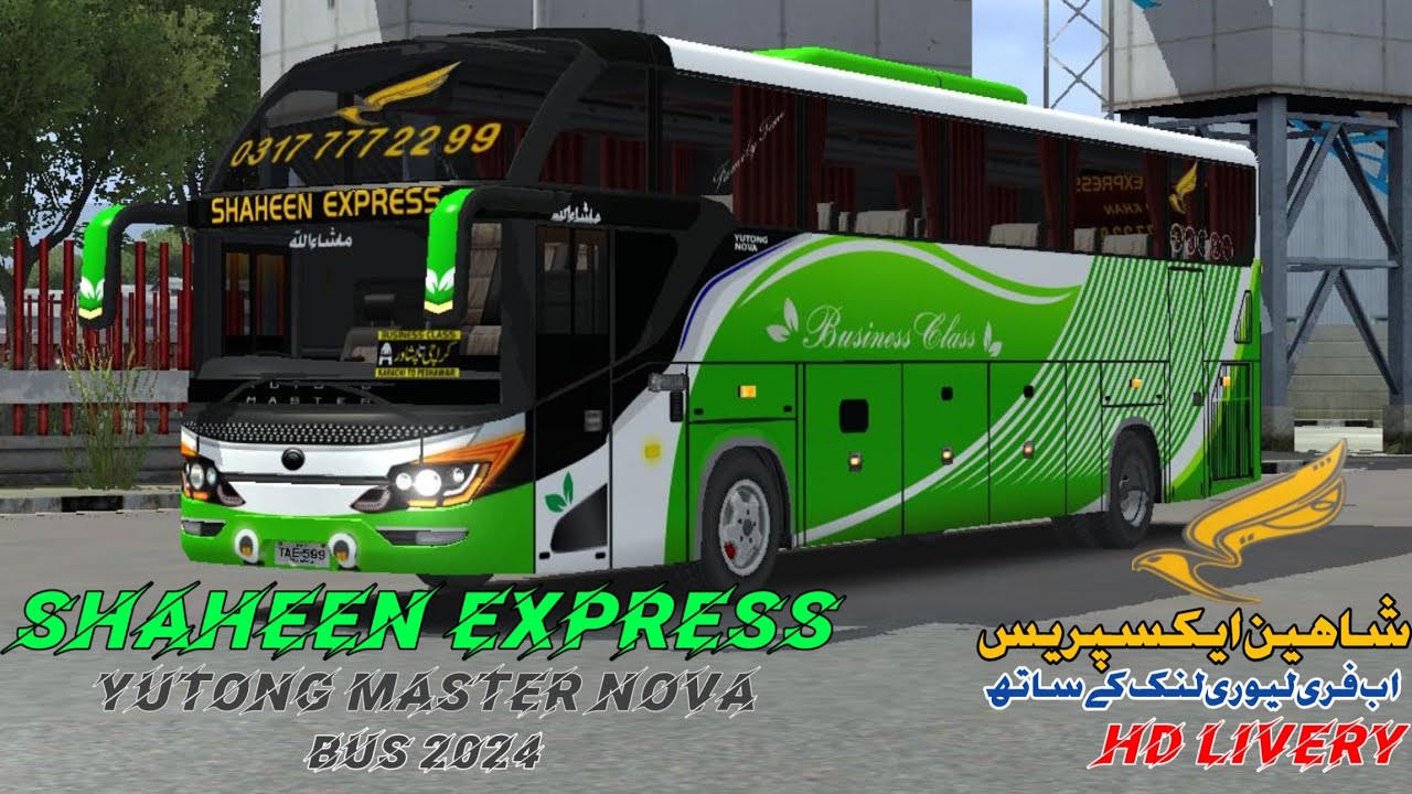 Shaheen Express | Yutong Nova Bus 2024 | Bus Livery | BUSSID | PK Gaming #shaheenexpress #bussid
