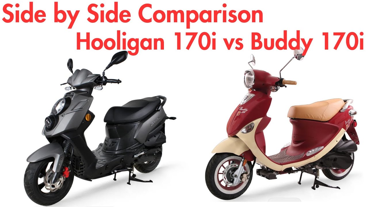 Genuine Scooter Co. Hooligan 170i vs Buddy 170i | Side by side comparison