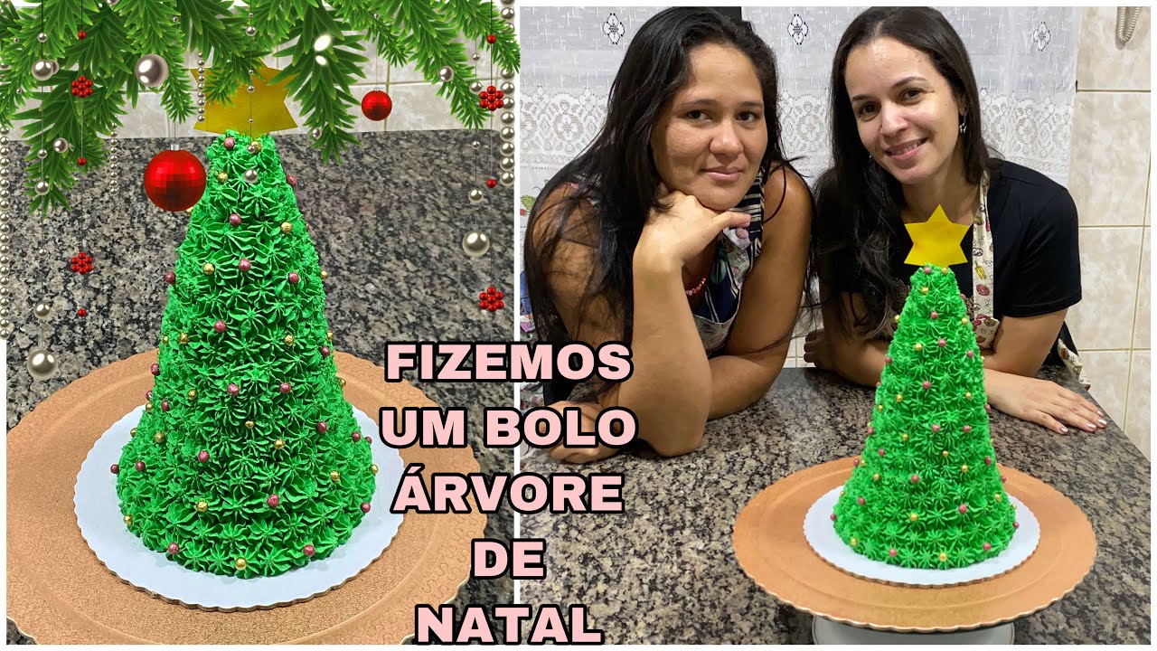 Bolo Árvore 🌲 de Natal| Collab com amiga Glauciene| Silvana Souza