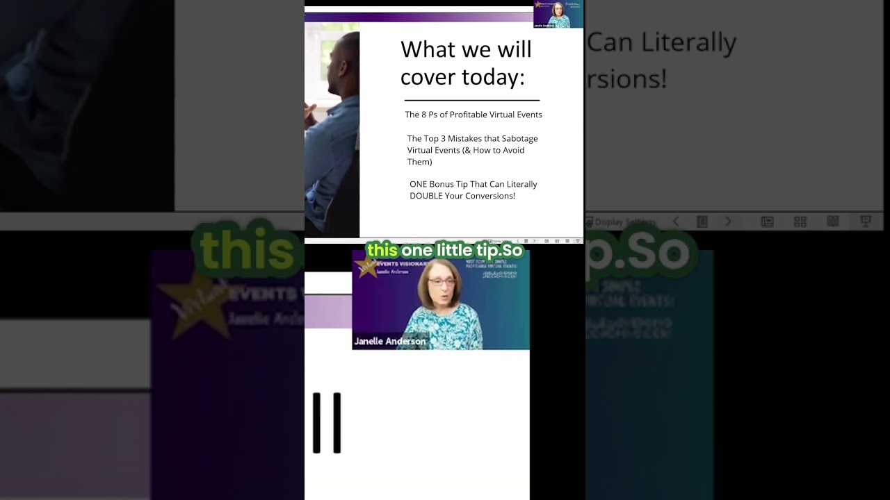 Virtual Events: 8 Ps, 3 Mistakes, and Double Your Sales 