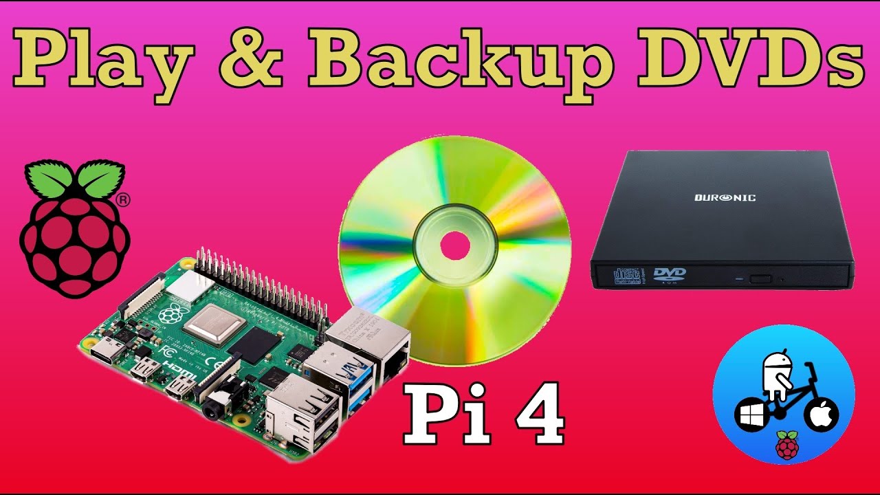 Raspberry Pi 4. Playing and Ripping DVDs. External DVD writer test.