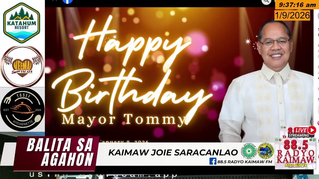 BALITA SA AGAHON -  JANUARY 9, 2026