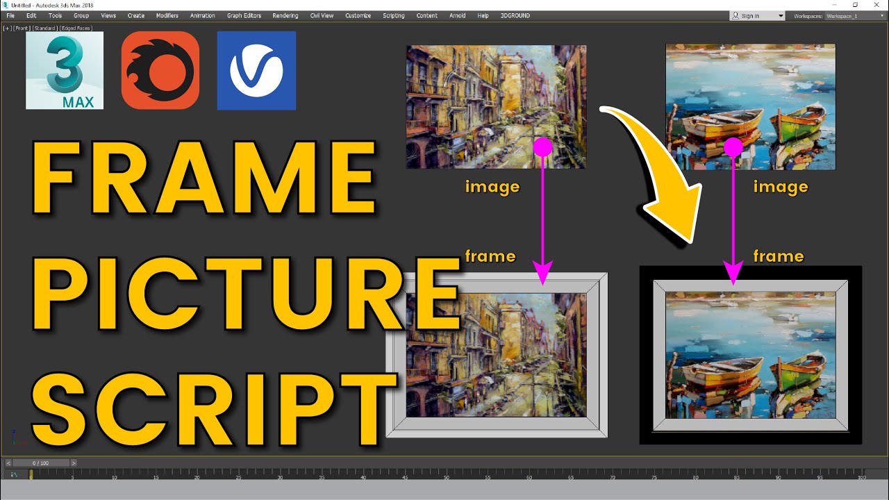 Fast Create Frame Picture 3ds Max With Frame Maker Script | Eris Graphic