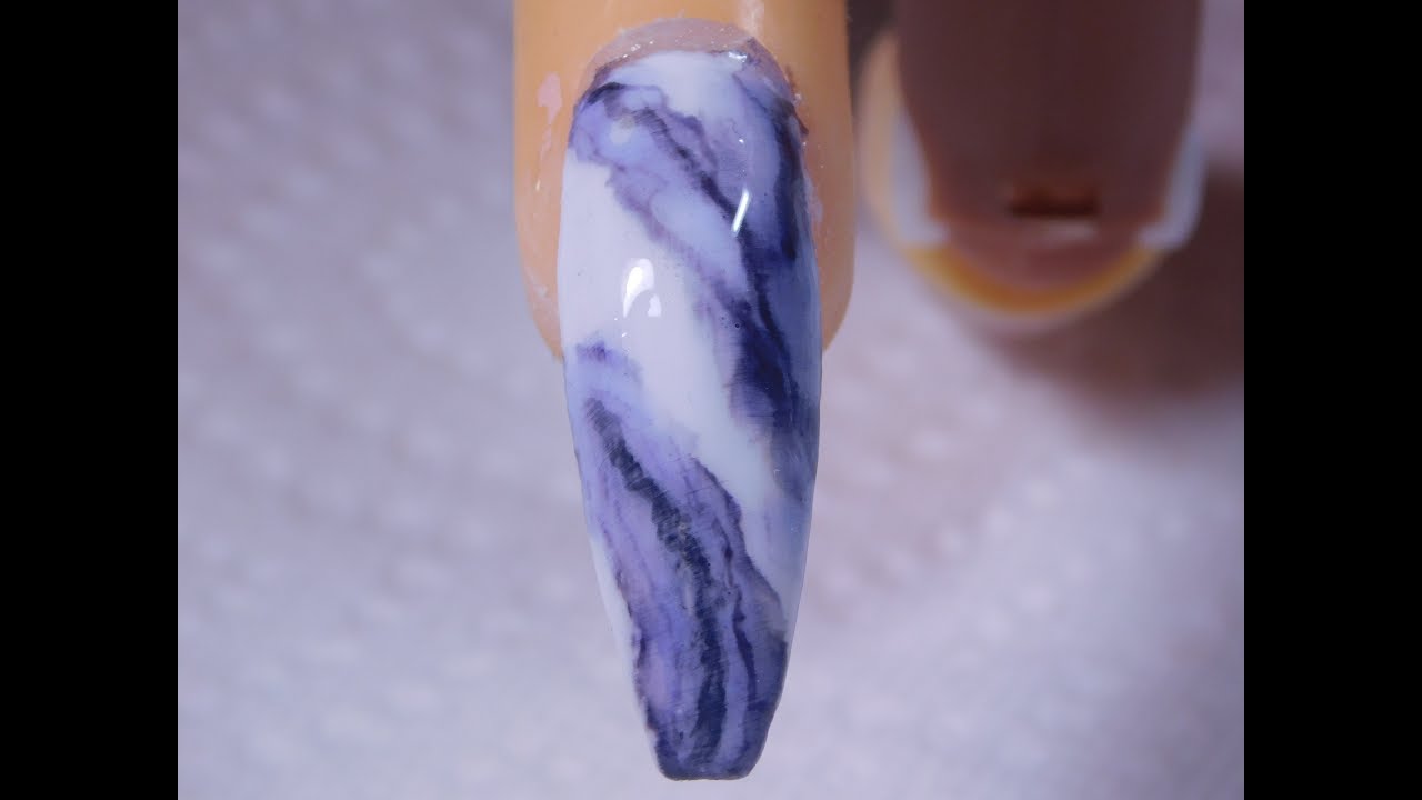 How To | Marble Nail Using A Sharpie