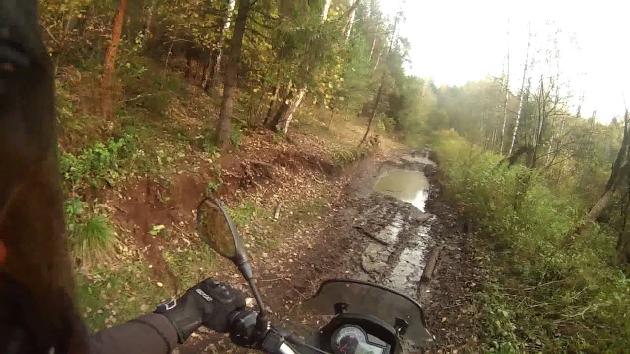 Aprilia Pegaso 650 Trail in the forest off road