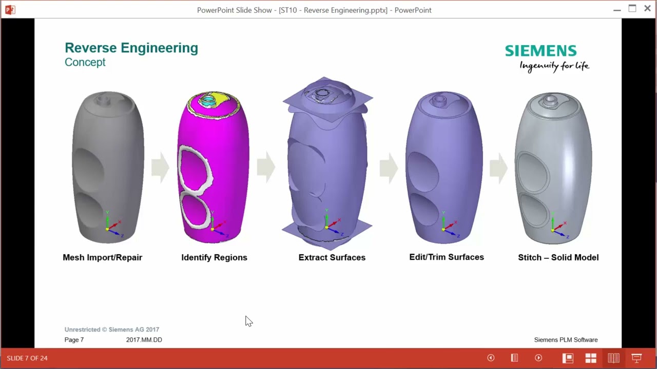 Solid Edge Reverse Engineering Lecture
