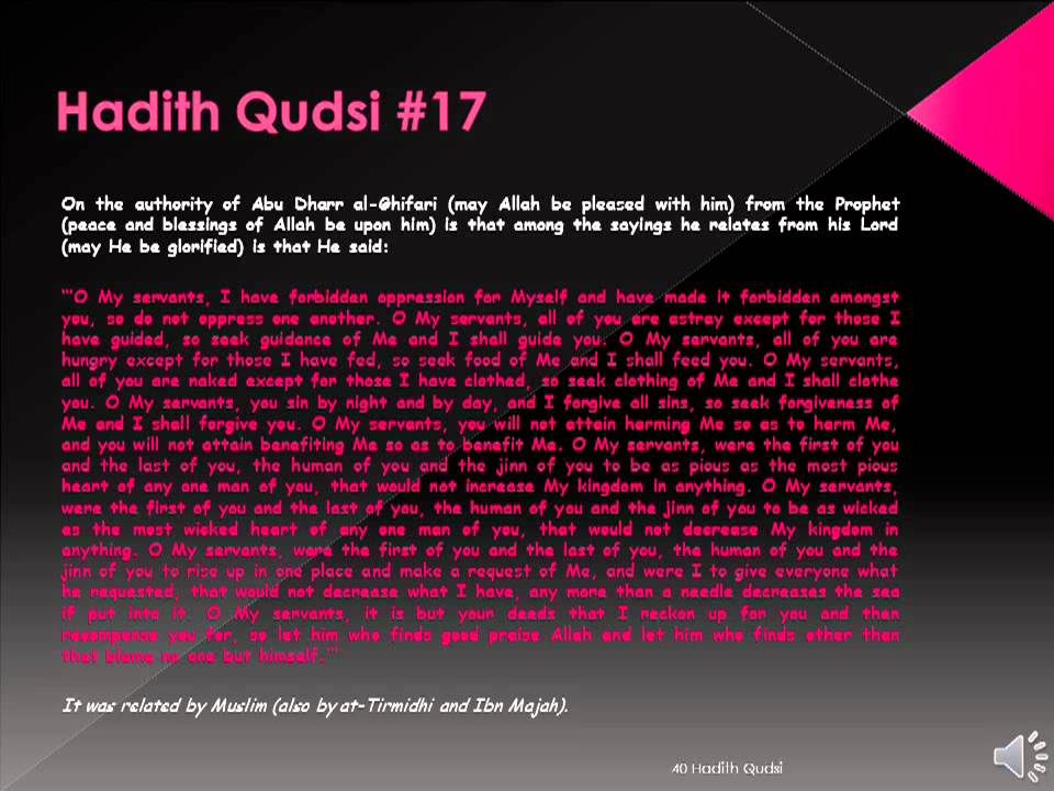 40 Hadith Qudsi