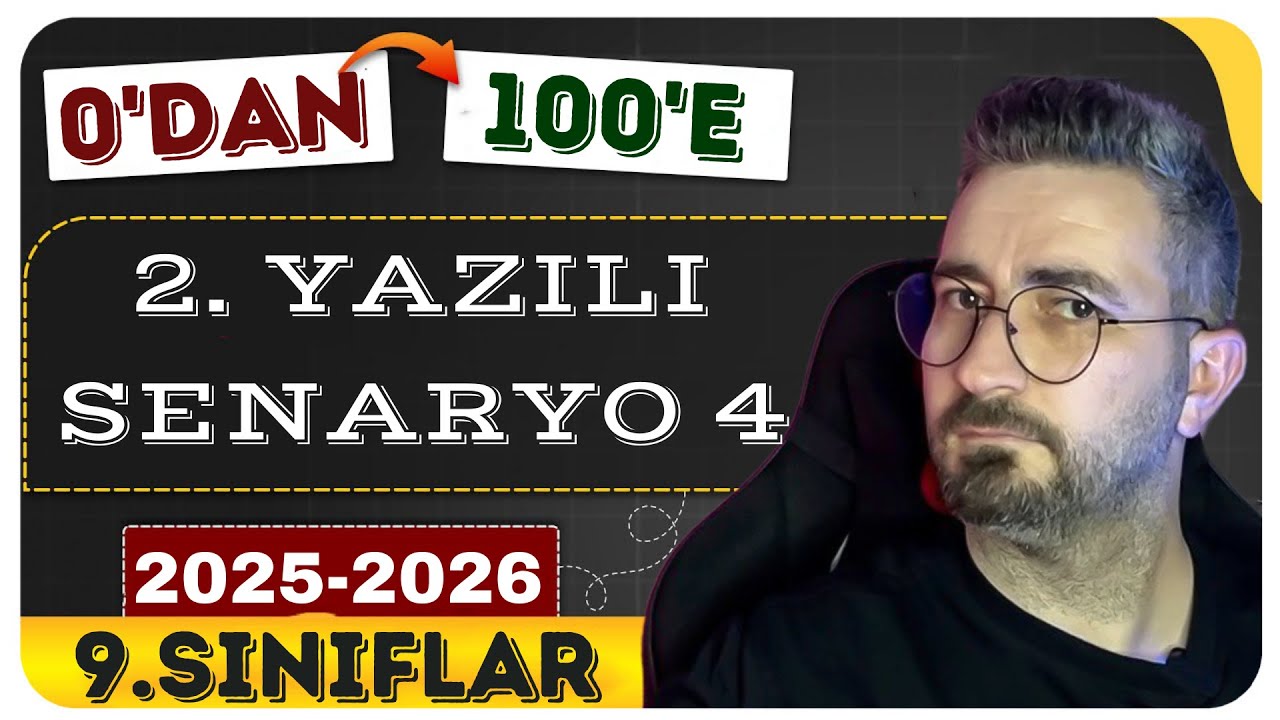 9. sınıf matematik | 1. dönem 2. yazılı örneği| Senaryo 4