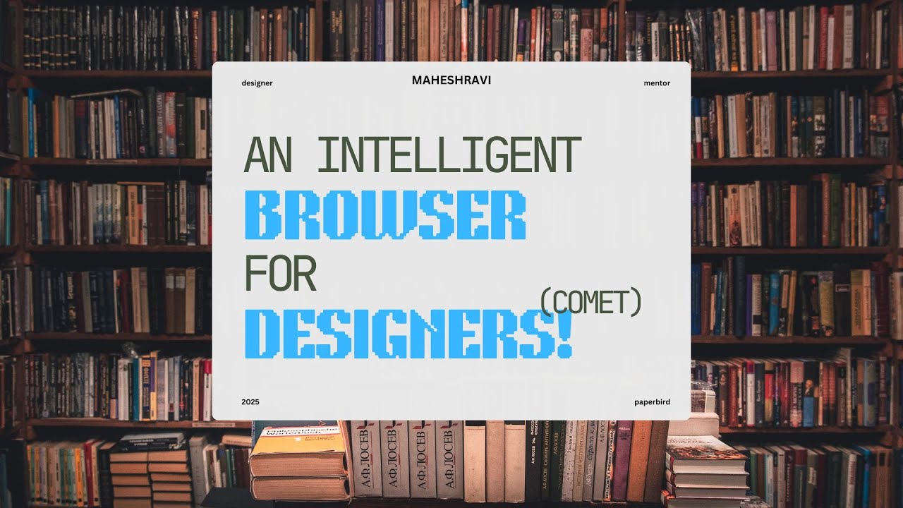 Make your life easy with an intelligent browser for designers! COMET #comet  #ai