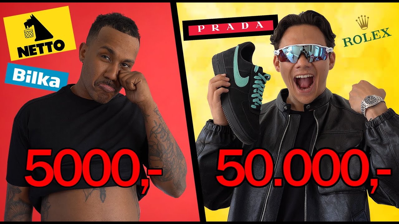 50.000 KR vs 5.000 KR Outfit Challenge!