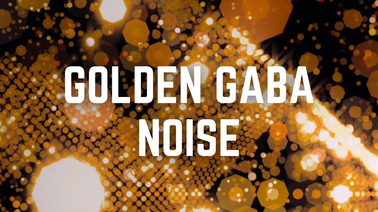 GOLDEN GABA NOISE | Black Screen | 12 Hours | No Midway Ads | Sleep/ Relax/ Calm Anxiety/ Focus