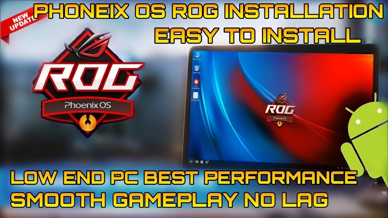 ROG V3 U5 installation - Best Gaming Performance For Phoenix OS | [ Get 60 FPS ]