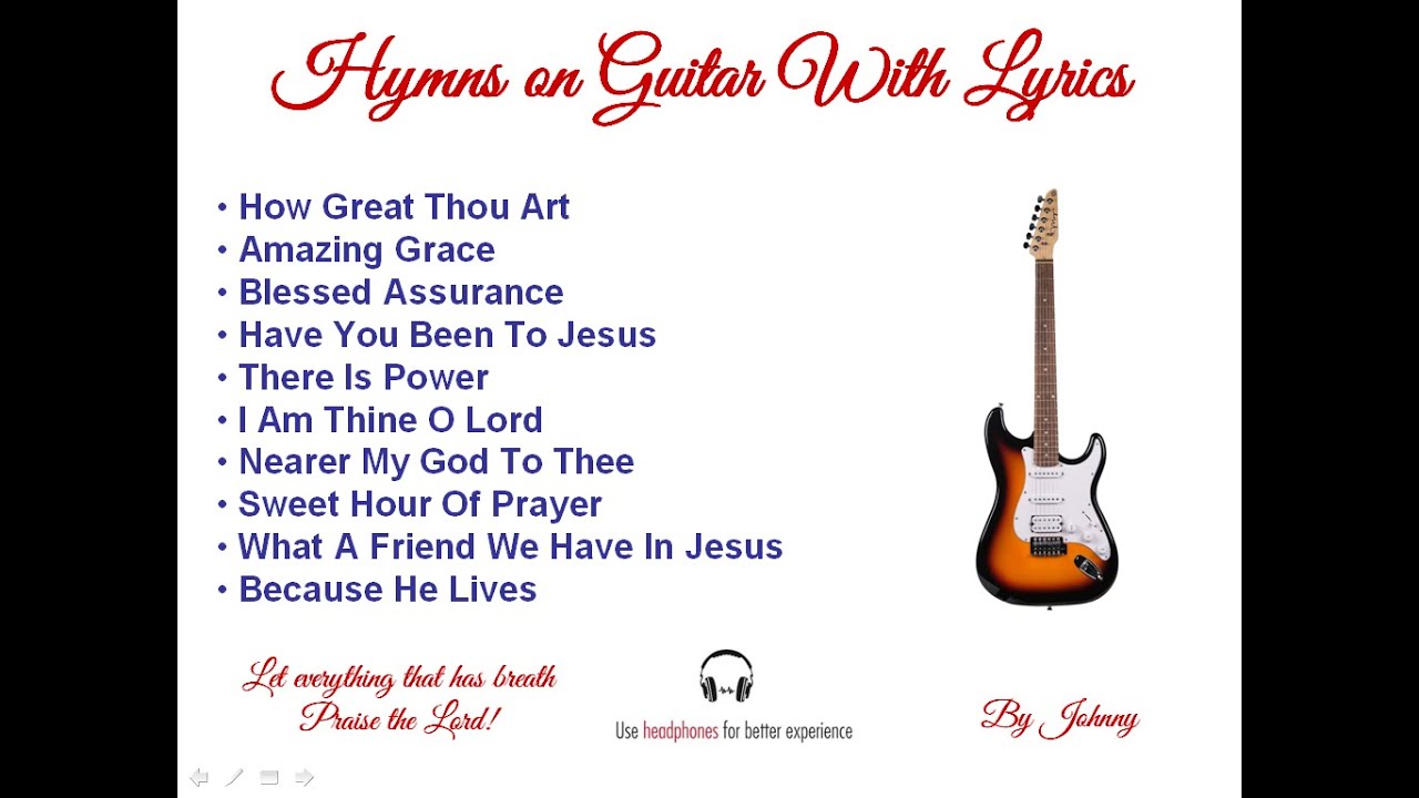 Hymns of all time on Guitar with Lyrics | J L John | Bethany Fellowship India