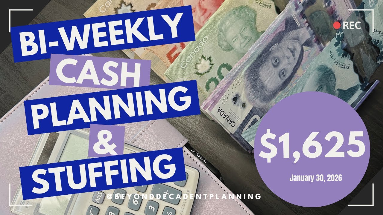 Cash Planning & Stuffing $1,625 | Jan. 30, 2026 | Budgeting | Cash Envelope System