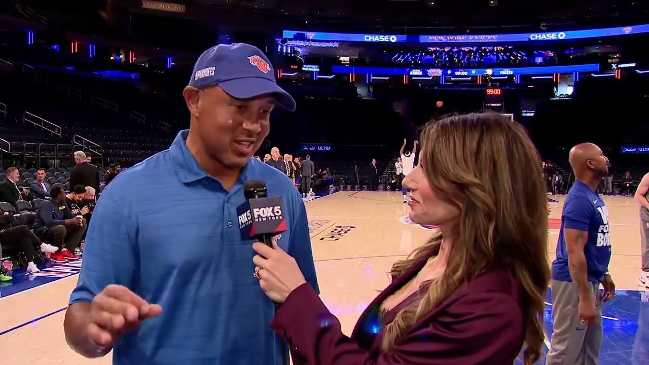 NY Knicks Pre-game Interview with John Starks