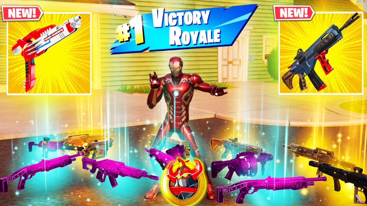 IRON MAN vs NEW 3 MEDALLIONS & WEAPONS MYTHIC’S CHALLENGE NEW! (FORTNITE CHAPTER 6 SEASON 4)