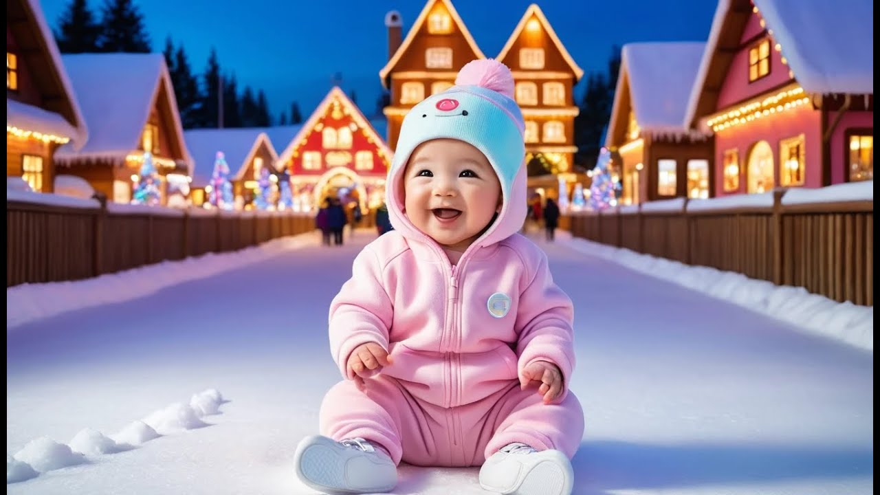 Snow Village New Year Ice Show | Fun Winter Learning & Action Video for Toddlers