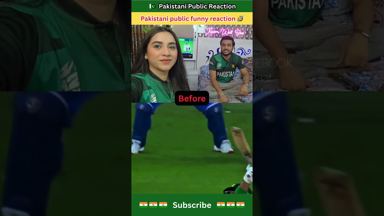Pak Fan Before Match 😎 vs After Bumrah Spell 😭🏏 #pakistanireaction #indvspak #shorts #cricket